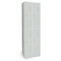 Großraum Schließfachschrank, 2 Abteile, 4 Fächer