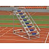 Zielrichter- und Zeitnehmertreppe aus Aluminium für 8 Personen