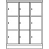 Schulschließfachschrank INTRO mit 9 Fächern