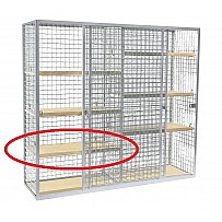 Fachboden Holz 95cm für Wellengitterschrank 
