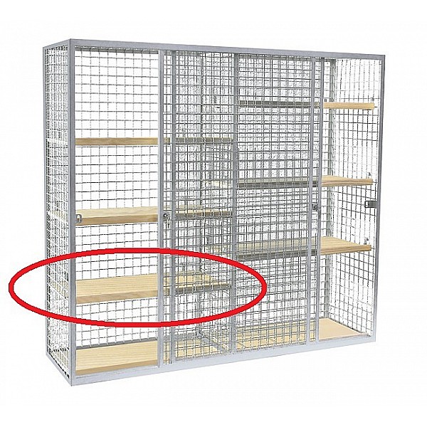 Fachboden Holz 95cm für Wellengitterschrank