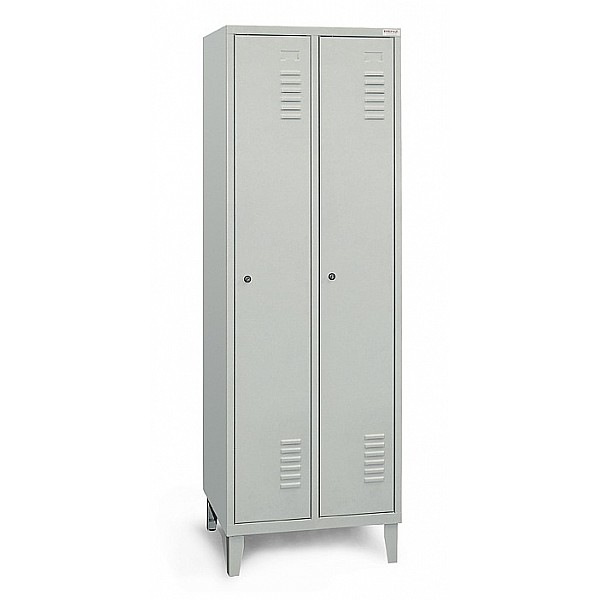 Garderobenschrank mit Füßen, 2 Abteile