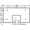Basketball Zielbrett (ESG) 105x180cm
