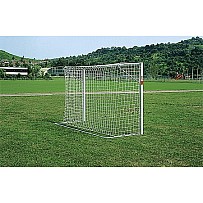 BENZ Beach-Handballtor eckverschweißt silber, in Bodenhülsen

