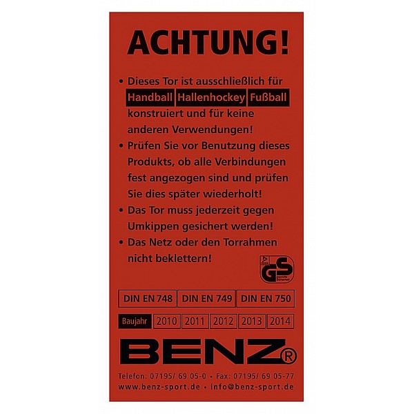 Tor-Sicherheitsaufkleber