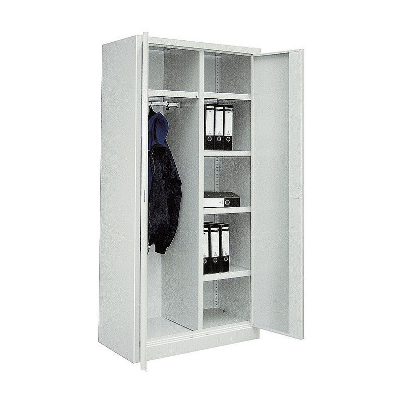 Akten-/ & Kleiderschrank Typ 8, schmal Farbe RAL 7035