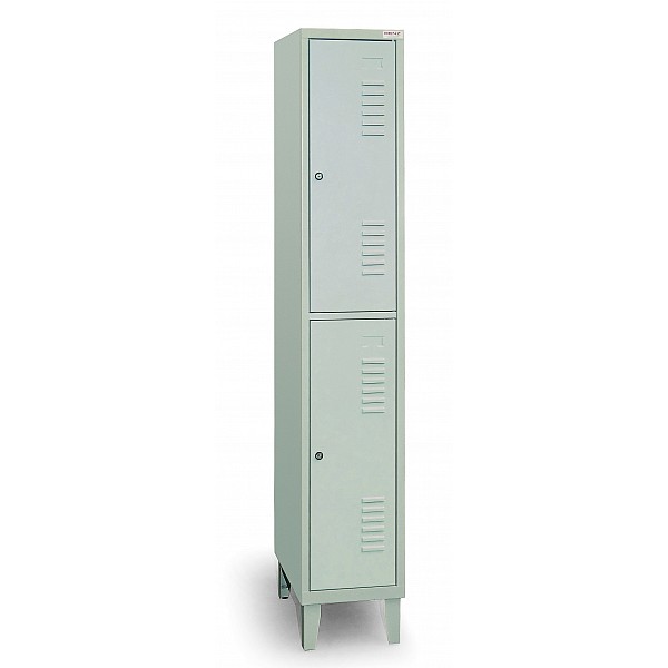Garderobenschrank mit Füßen, 1 Abteil, 2 Fächer