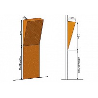 Kletterwand-Modul MTM-03   2,5 x 6 m, 75 Klettergriffe
