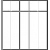 Garderobenschrank mit Füßen, 5 Abteile