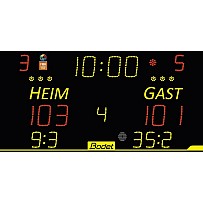 Anzeigetafel 8T120, Bodet, inkl. Scorepad Bedienpult