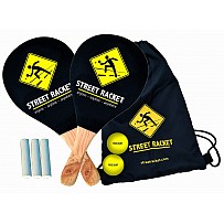 Holzschläger Street Racket Set