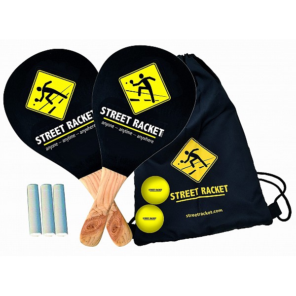 Holzschläger Street Racket Set