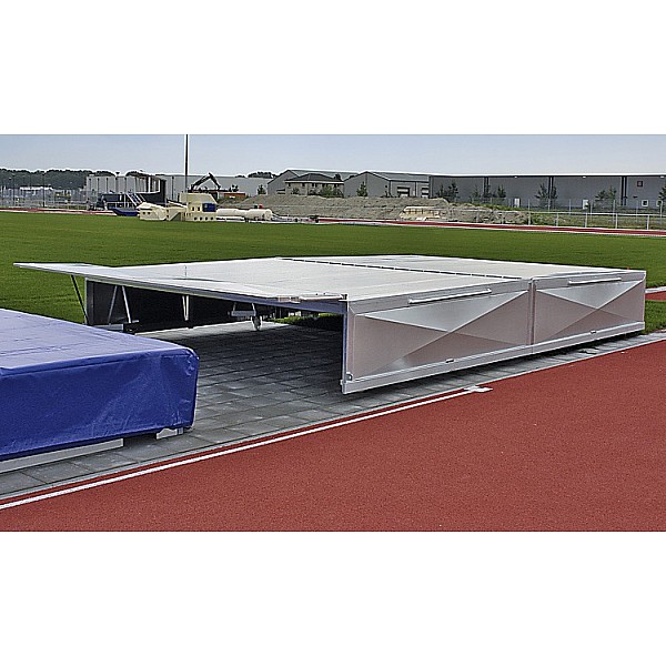 Fahrbare Abdeckung für Hochsprung- und Stabhochsprungmatten