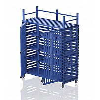 Kunststoffschrank 12 Fächer, 176x76x227 cm