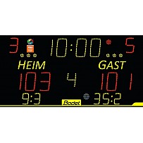 Anzeigetafel 8T125, Bodet, inkl. Scorepad Bedienpult