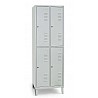 Garderobenschrank mit Füßen, 2 Abteile, 4 Fächer