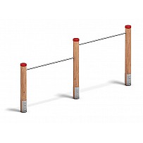 Zweier-Reck inklusive Pfostenschuhe