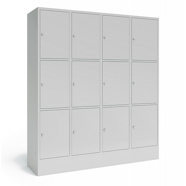 Großraum Schließfachschrank, 9 Fächer, 3 übereinander