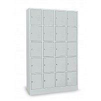 Großraum-Schließfachschrank, 15 Fächer, 5 übereinander