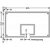 Basketball Zielbrett (ESG) 105x180cm