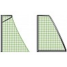 Knotenloses Fußball-Tornetz Tortiefe 80/150 cm