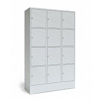 Großraum Schließfachschrank, 12 Fächer, 4 übereinander