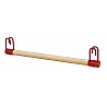 Schmale Trapezstange Holz 75cm mit Haken