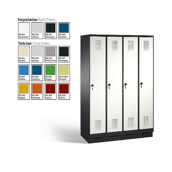 Garderobenschrank Evolo 4 Abteile