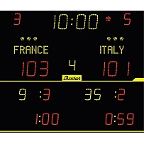 Anzeigetafel 8NT220 ALPHA, Bodet, inkl. Scorepad Bedienpult