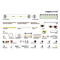 Magnetsporthalle Set 100 B