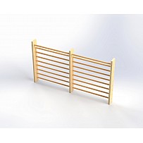 BENZ Doppelfeld-Sprossenwand Mini U3 