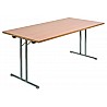 Folding Table M.T-foot, Decorative Color Beech, 140x70x75cm