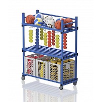 Mobiles Plastic Shelf With Suspension, 138x60x177 Cm