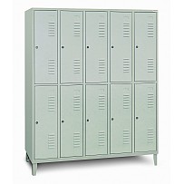Locker, With Feet, 5 Compartments Next To Each Other