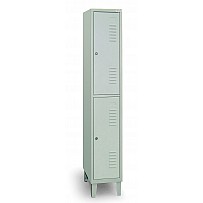 Locker, 2 Compartments One Above The Other, 1 Compartment, RAL 7035