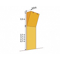 Kletterwand-Modul MTM-02   2,5 x 5 m, 65 Klettergriffe