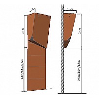 Kletterwand-Modul MTM-08   2,5 x 6 m, 75 Klettergriffe