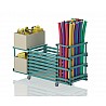 Plastic Trolley Cm Without Lid, 198x69x111, Blue