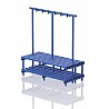 Cloakrooms Bench Plastic, Double-sided, 150x71x170 Cm, 8 Seat Profile