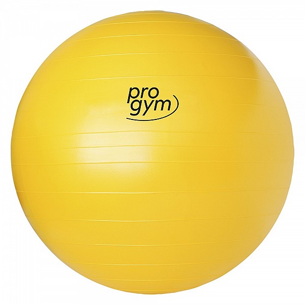 Anti-Burst Gym Ball, Ø 42  Cm, Yellow, Made Of High-quality, Elastic Plastic. Especially Tough And Safe As In Case Of Damage, Th