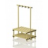 Cloakrooms Bench Plastic, Double-sided, 100x71x170 Cm, 8 Seat Profile