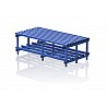 Bench Plastic, Double-sided, 200x75x49 Cm, 9 Seat Profiles
