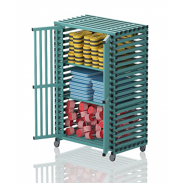 Plastic Cabinet With 3 Compartments, 126x76 X192 Cm