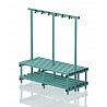 Cloakrooms Bench Plastic, Double-sided, Cm 200x71x170, JUNIOR, 8 Seat Profile