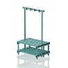 Cloakrooms Bench Plastic, Double-sided, 100x71x140 Cm, JUNIOR, 8 Seat Profile