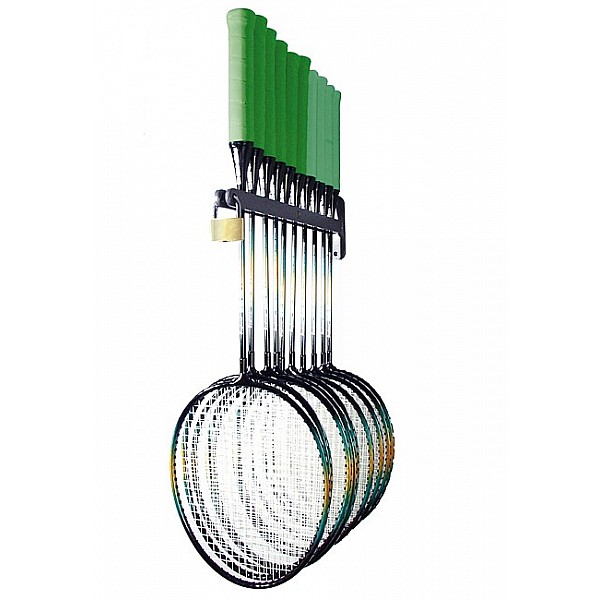 Badmintonschläger Wandablage für 10 Schläger
