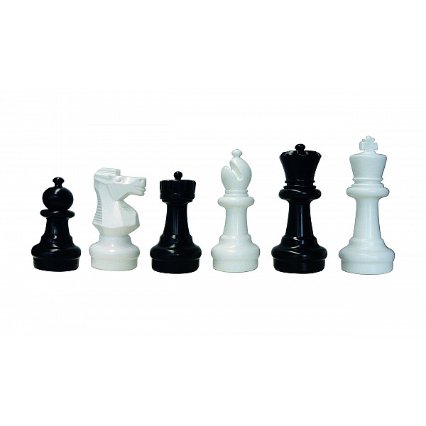 Chess Pieces XL Small, Black And White, King Height 30 Cm