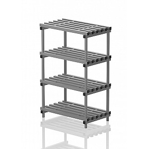 Detached Plastic Shelves 100x60x153 Cm