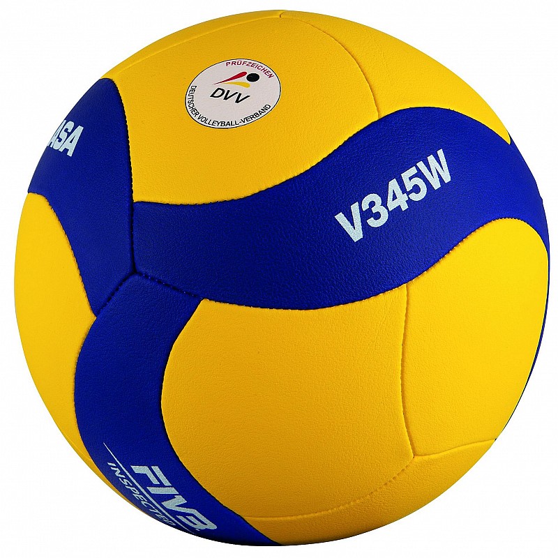 Mikasa Volleyball V800W Freizeitvolleyball Trainingsvolleyball Ball Gr 5 gelb bl 