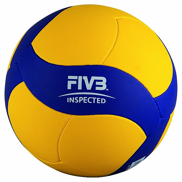 Mikasa V345W Volleyball Spielball Trainingsball Kinder Größe 5 blau gelb 